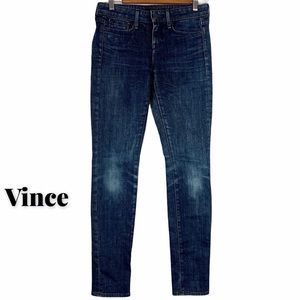 Vince Dark Wash Five Pocket Skinny Jeans Size 25